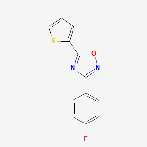 molecular formula C12H7FN2OS B5325336 3-(4-fluorophenyl)-5-(2-thienyl)-1,2,4-oxadiazole 