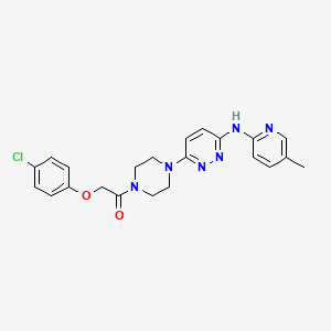 6-{4-[(4-chlorophenoxy)acetyl]-1-piperazinyl}-N-(5-methyl-2-pyridinyl)-3-pyridazinamine