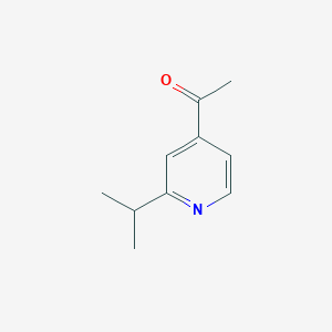 molecular formula C10H13NO B053254 1-(2-Isopropylpyridin-4-yl)ethanone CAS No. 123005-19-6
