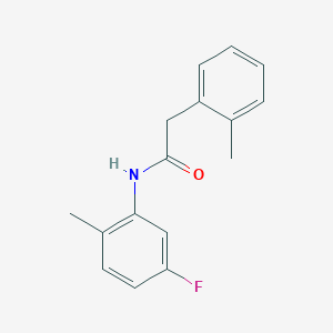 molecular formula C16H16FNO B5325408 N-(5-fluoro-2-methylphenyl)-2-(2-methylphenyl)acetamide 