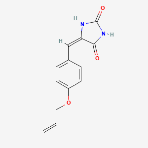 molecular formula C13H12N2O3 B5325410 5-[4-(allyloxy)benzylidene]-2,4-imidazolidinedione 