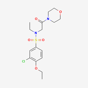 3-chloro-4-ethoxy-N-ethyl-N-[2-(4-morpholinyl)-2-oxoethyl]benzenesulfonamide