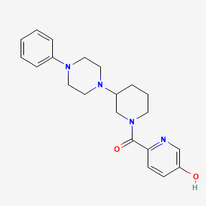 6-{[3-(4-phenyl-1-piperazinyl)-1-piperidinyl]carbonyl}-3-pyridinol