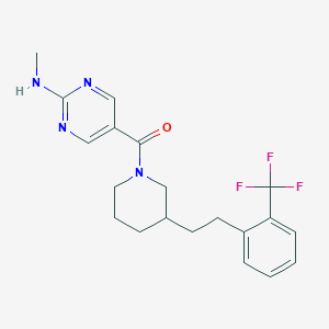 N-methyl-5-[(3-{2-[2-(trifluoromethyl)phenyl]ethyl}-1-piperidinyl)carbonyl]-2-pyrimidinamine