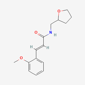 molecular formula C15H19NO3 B5325551 3-(2-methoxyphenyl)-N-(tetrahydro-2-furanylmethyl)acrylamide 