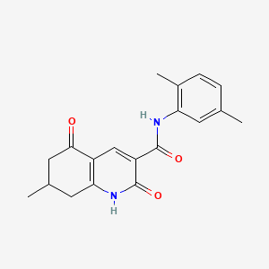 N-(2,5-dimethylphenyl)-7-methyl-2,5-dioxo-1,2,5,6,7,8-hexahydro-3-quinolinecarboxamide