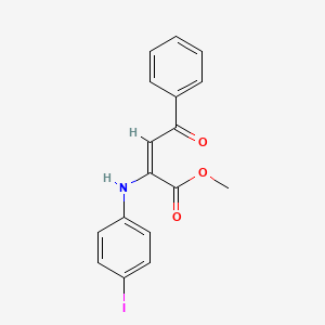 molecular formula C17H14INO3 B5325577 methyl 2-[(4-iodophenyl)amino]-4-oxo-4-phenyl-2-butenoate 