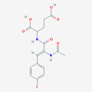 N-[2-(acetylamino)-3-(4-fluorophenyl)acryloyl]glutamic acid