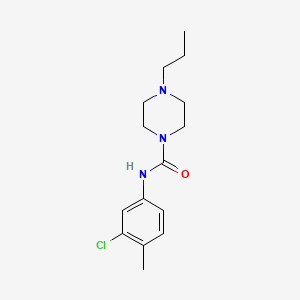 N-(3-chloro-4-methylphenyl)-4-propyl-1-piperazinecarboxamide