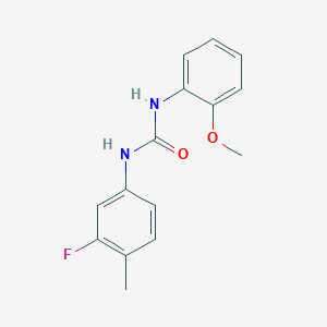 N-(3-fluoro-4-methylphenyl)-N'-(2-methoxyphenyl)urea