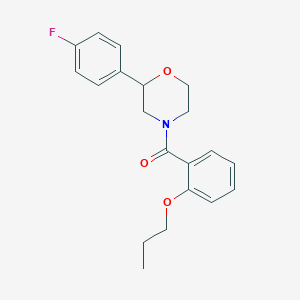 2-(4-fluorophenyl)-4-(2-propoxybenzoyl)morpholine