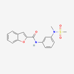 N-{3-[methyl(methylsulfonyl)amino]phenyl}-1-benzofuran-2-carboxamide