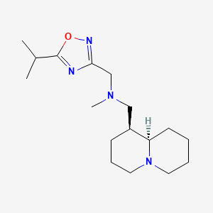 1-(5-isopropyl-1,2,4-oxadiazol-3-yl)-N-methyl-N-[(1S,9aR)-octahydro-2H-quinolizin-1-ylmethyl]methanamine