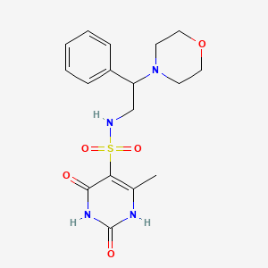 6-methyl-N-(2-morpholin-4-yl-2-phenylethyl)-2,4-dioxo-1,2,3,4-tetrahydropyrimidine-5-sulfonamide