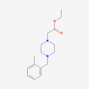 molecular formula C16H24N2O2 B5325690 ethyl [4-(2-methylbenzyl)-1-piperazinyl]acetate 