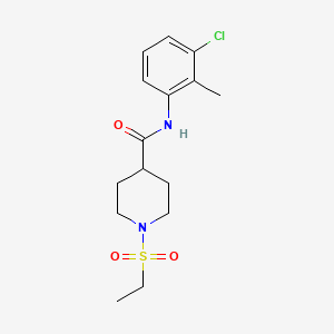 N-(3-chloro-2-methylphenyl)-1-(ethylsulfonyl)-4-piperidinecarboxamide