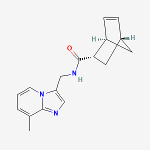 molecular formula C17H19N3O B5325721 (1R*,2S*,4R*)-N-[(8-methylimidazo[1,2-a]pyridin-3-yl)methyl]bicyclo[2.2.1]hept-5-ene-2-carboxamide 