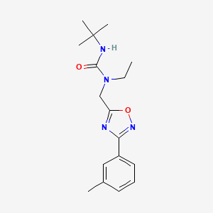 N'-(tert-butyl)-N-ethyl-N-{[3-(3-methylphenyl)-1,2,4-oxadiazol-5-yl]methyl}urea