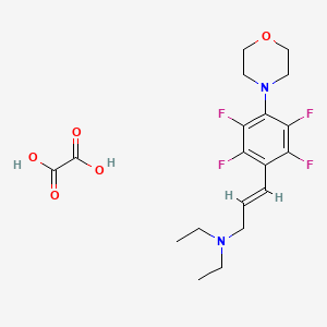 molecular formula C19H24F4N2O5 B5325800 N,N-diethyl-3-[2,3,5,6-tetrafluoro-4-(4-morpholinyl)phenyl]-2-propen-1-amine oxalate 