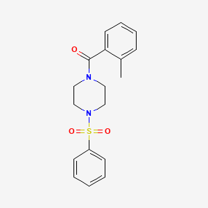 1-(2-methylbenzoyl)-4-(phenylsulfonyl)piperazine