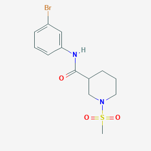 N-(3-bromophenyl)-1-(methylsulfonyl)-3-piperidinecarboxamide