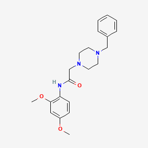 2-(4-benzyl-1-piperazinyl)-N-(2,4-dimethoxyphenyl)acetamide