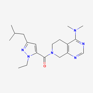 7-[(1-ethyl-3-isobutyl-1H-pyrazol-5-yl)carbonyl]-N,N-dimethyl-5,6,7,8-tetrahydropyrido[3,4-d]pyrimidin-4-amine