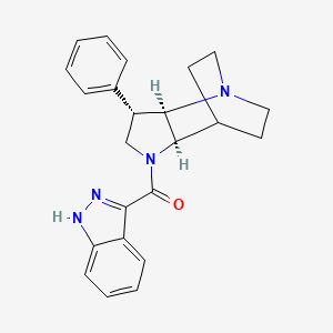 (2R*,3S*,6R*)-5-(1H-indazol-3-ylcarbonyl)-3-phenyl-1,5-diazatricyclo[5.2.2.0~2,6~]undecane