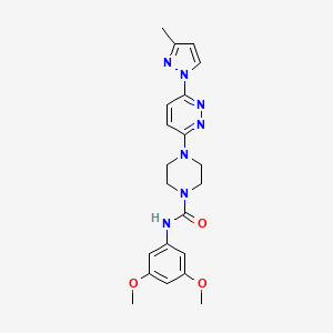 N-(3,5-dimethoxyphenyl)-4-[6-(3-methyl-1H-pyrazol-1-yl)-3-pyridazinyl]-1-piperazinecarboxamide