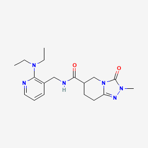 N-{[2-(diethylamino)pyridin-3-yl]methyl}-2-methyl-3-oxo-2,3,5,6,7,8-hexahydro[1,2,4]triazolo[4,3-a]pyridine-6-carboxamide