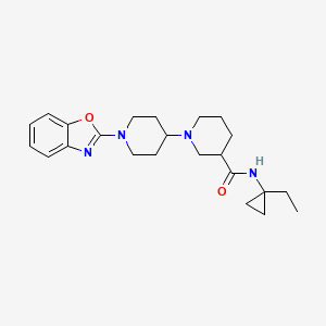 1'-(1,3-benzoxazol-2-yl)-N-(1-ethylcyclopropyl)-1,4'-bipiperidine-3-carboxamide