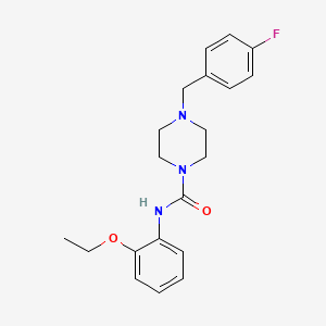 molecular formula C20H24FN3O2 B5325987 N-(2-ethoxyphenyl)-4-(4-fluorobenzyl)-1-piperazinecarboxamide 