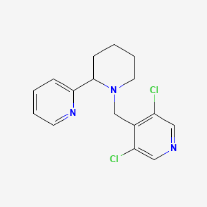 3,5-dichloro-4-{[2-(2-pyridinyl)-1-piperidinyl]methyl}pyridine