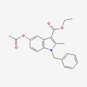 molecular formula C21H21NO4 B5326035 ethyl 5-(acetyloxy)-1-benzyl-2-methyl-1H-indole-3-carboxylate 