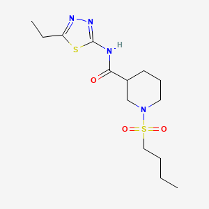 1-(butylsulfonyl)-N-(5-ethyl-1,3,4-thiadiazol-2-yl)-3-piperidinecarboxamide