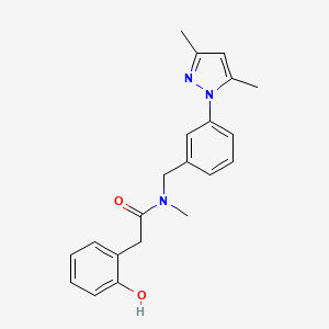 N-[3-(3,5-dimethyl-1H-pyrazol-1-yl)benzyl]-2-(2-hydroxyphenyl)-N-methylacetamide