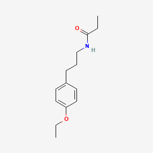 molecular formula C14H21NO2 B5326091 N-[3-(4-ethoxyphenyl)propyl]propanamide 