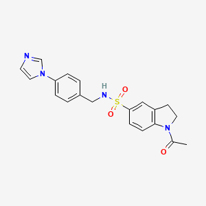 1-acetyl-N-[4-(1H-imidazol-1-yl)benzyl]-5-indolinesulfonamide