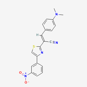 3-[4-(dimethylamino)phenyl]-2-[4-(3-nitrophenyl)-1,3-thiazol-2-yl]acrylonitrile