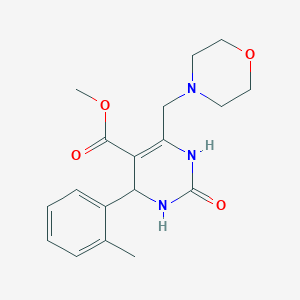 methyl 4-(2-methylphenyl)-6-(4-morpholinylmethyl)-2-oxo-1,2,3,4-tetrahydro-5-pyrimidinecarboxylate