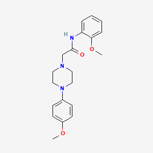 molecular formula C20H25N3O3 B5326113 N-(2-methoxyphenyl)-2-[4-(4-methoxyphenyl)piperazin-1-yl]acetamide 