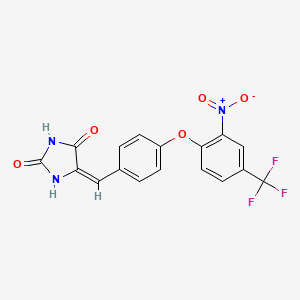 5-{4-[2-nitro-4-(trifluoromethyl)phenoxy]benzylidene}-2,4-imidazolidinedione