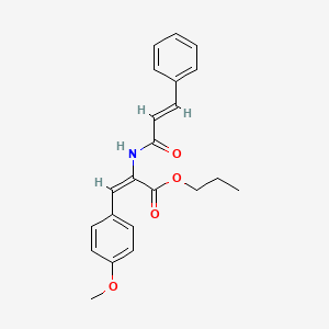 propyl 2-(cinnamoylamino)-3-(4-methoxyphenyl)acrylate