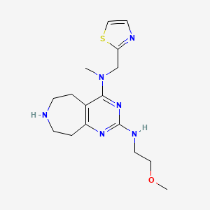 N~2~-(2-methoxyethyl)-N~4~-methyl-N~4~-(1,3-thiazol-2-ylmethyl)-6,7,8,9-tetrahydro-5H-pyrimido[4,5-d]azepine-2,4-diamine