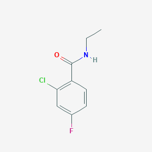 molecular formula C9H9ClFNO B5326185 2-chloro-N-ethyl-4-fluorobenzamide 