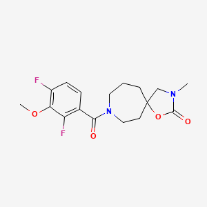 8-(2,4-difluoro-3-methoxybenzoyl)-3-methyl-1-oxa-3,8-diazaspiro[4.6]undecan-2-one