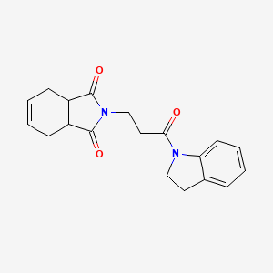 2-[3-(2,3-dihydro-1H-indol-1-yl)-3-oxopropyl]-3a,4,7,7a-tetrahydro-1H-isoindole-1,3(2H)-dione