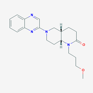 (4aS*,8aR*)-1-(3-methoxypropyl)-6-quinoxalin-2-yloctahydro-1,6-naphthyridin-2(1H)-one