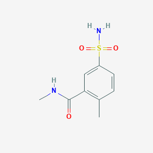 molecular formula C9H12N2O3S B5326324 5-(aminosulfonyl)-N,2-dimethylbenzamide 