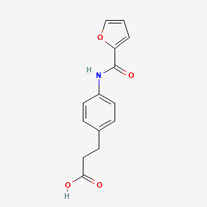 molecular formula C14H13NO4 B5326363 3-[4-(2-furoylamino)phenyl]propanoic acid 